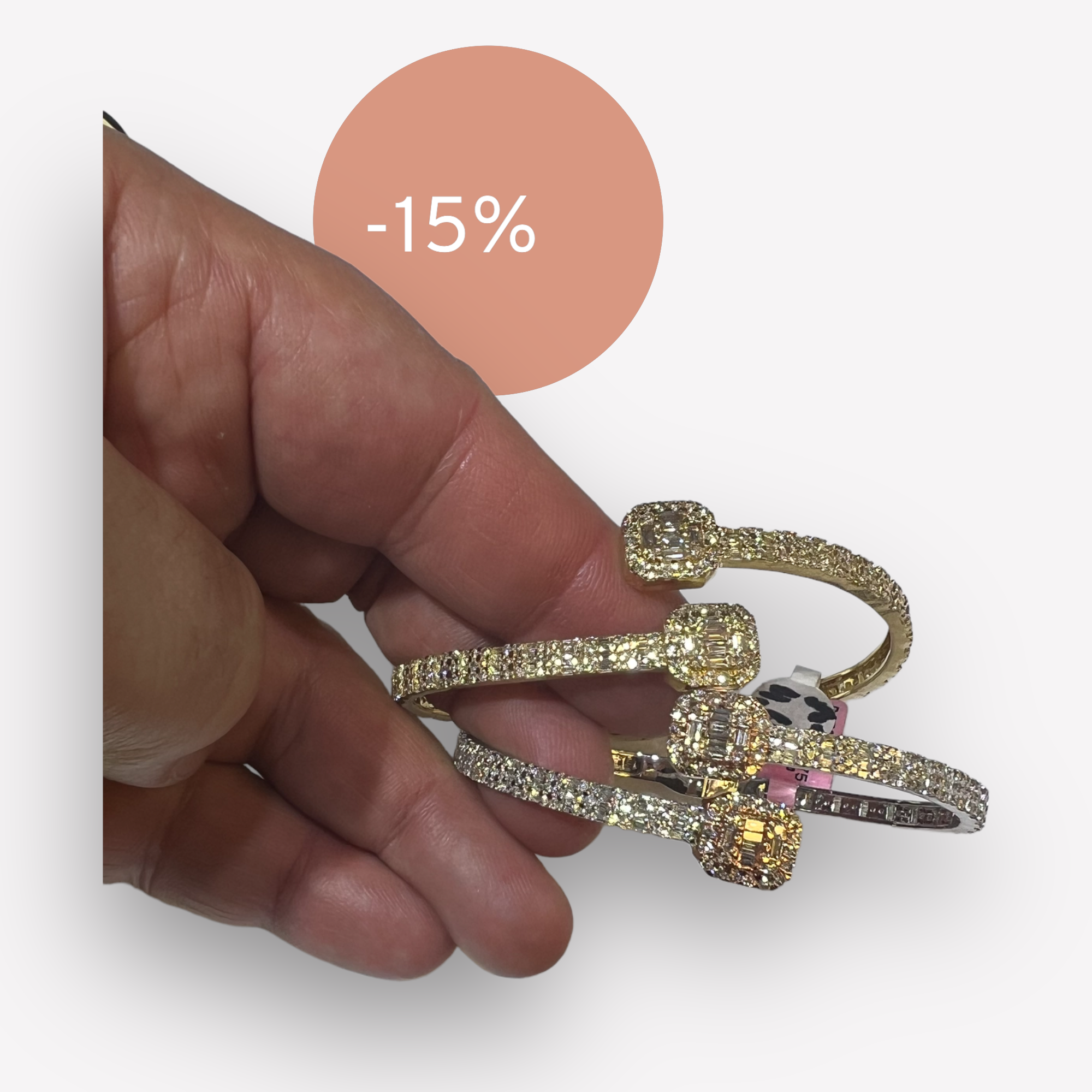 Bangle style Diamond bracelet