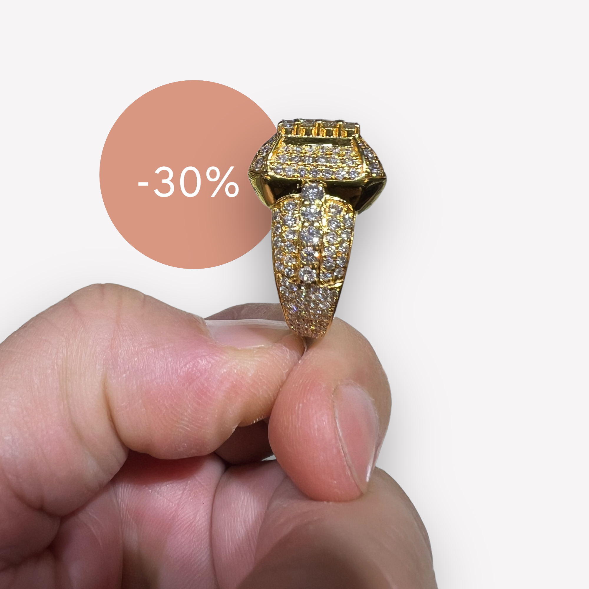Square Box Style Diamond Ring