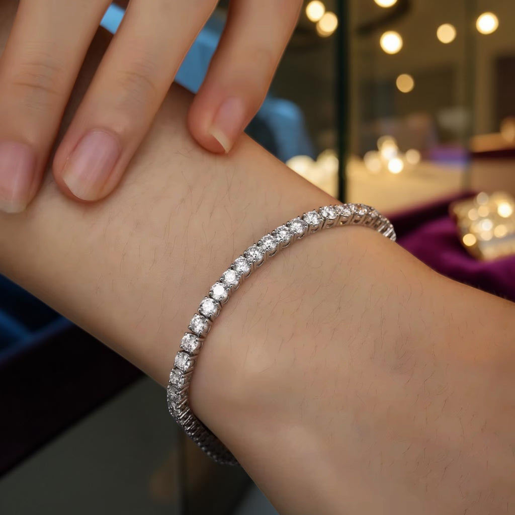 Diamond stud bracelet