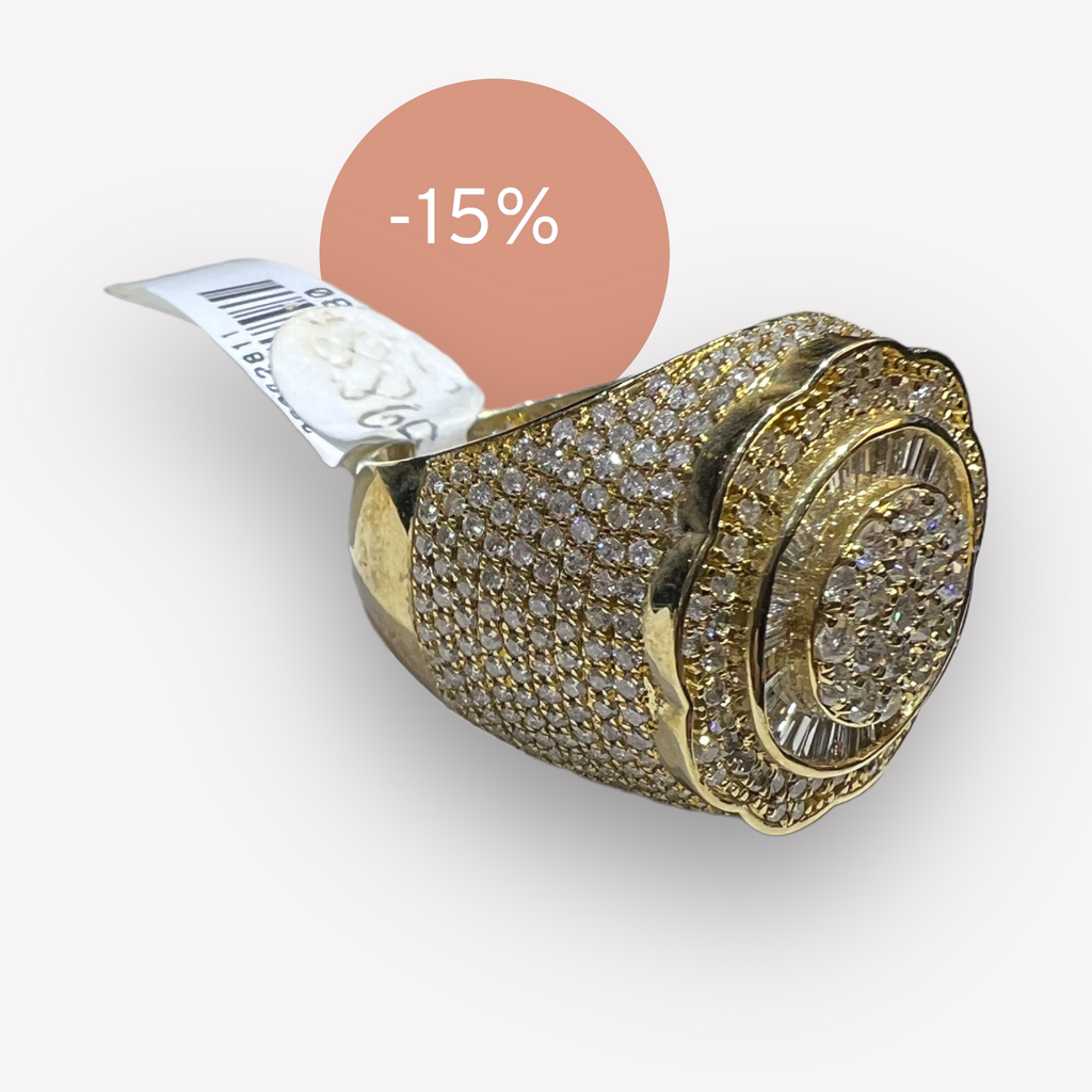 Bust Down Octo Diamond Ring