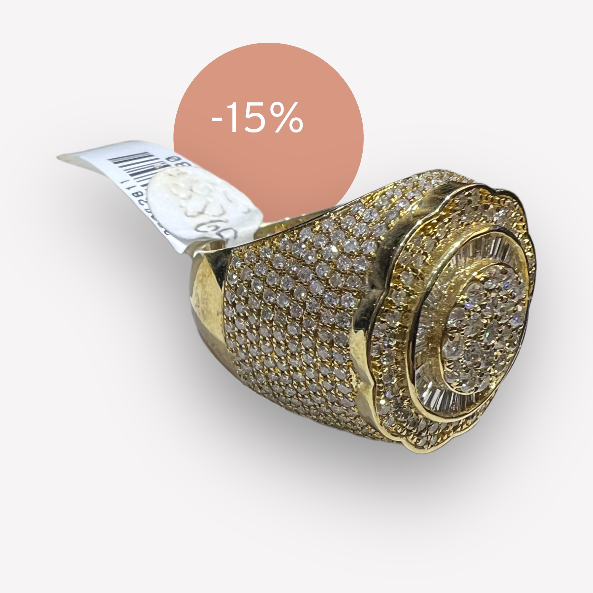 Bust Down Octo Diamond Ring