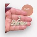 Diamond 7 letter pendant
