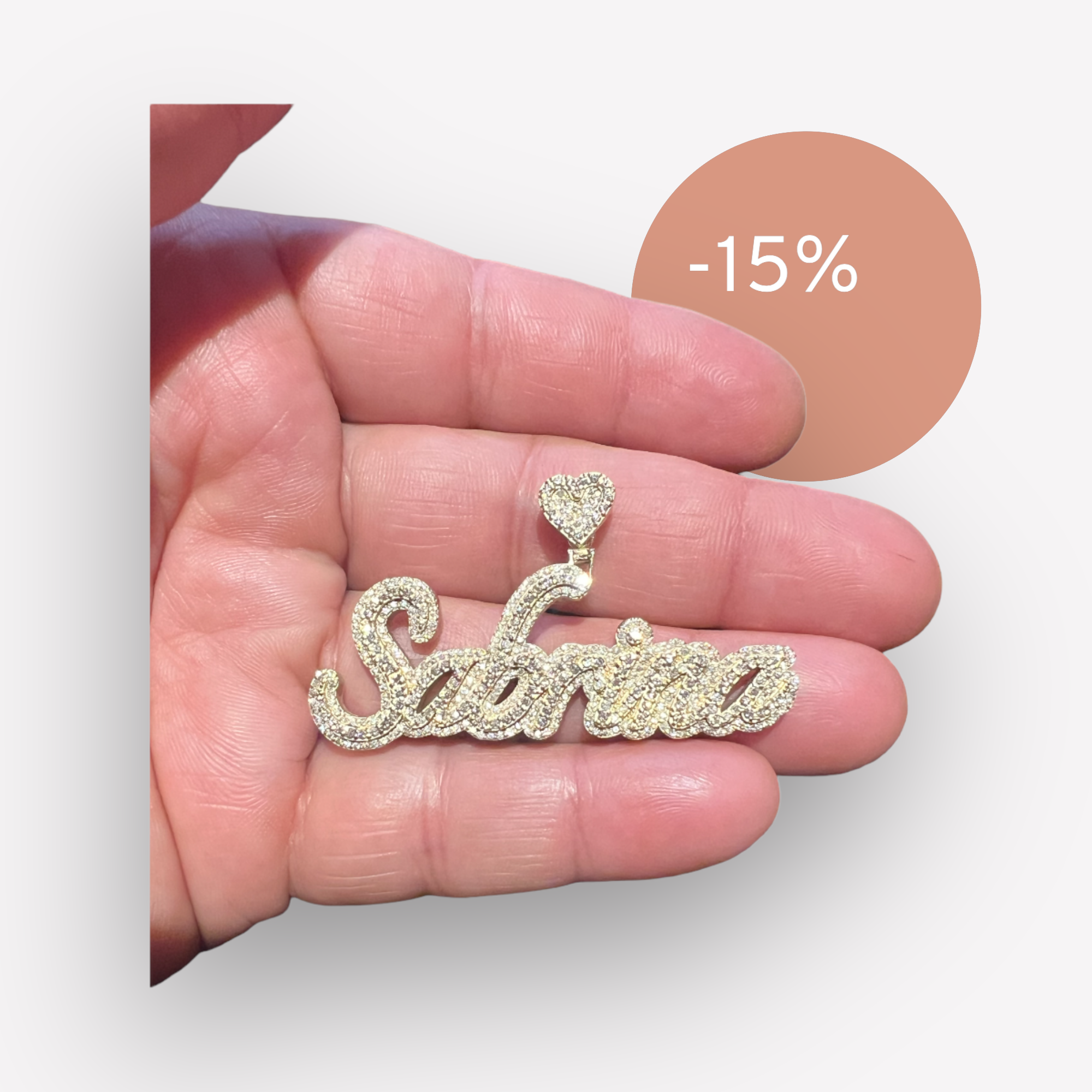 Diamond 7 letter pendant