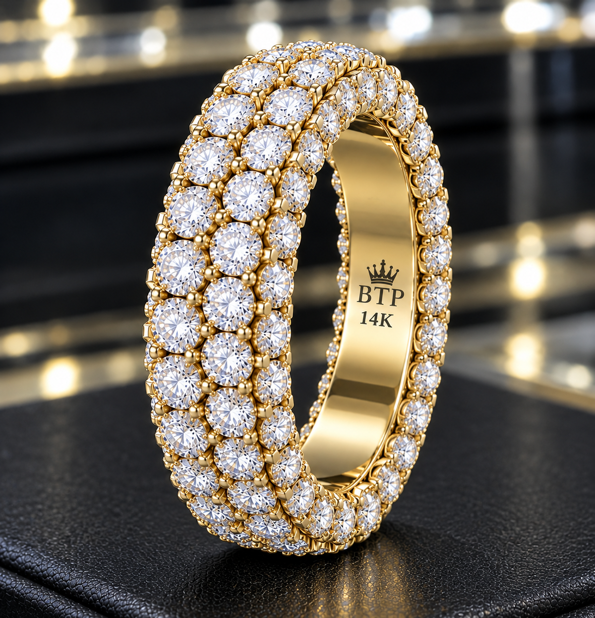 14K White Gold Diamond Eternity Band