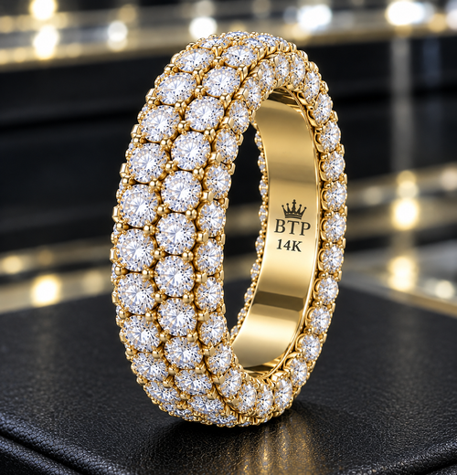 14K White Gold Diamond Eternity Band