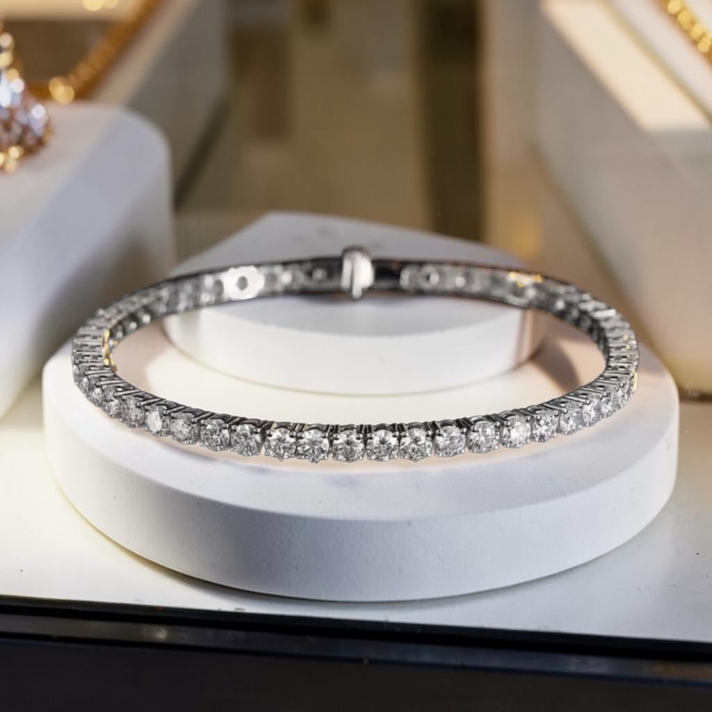 Diamond stud bracelet