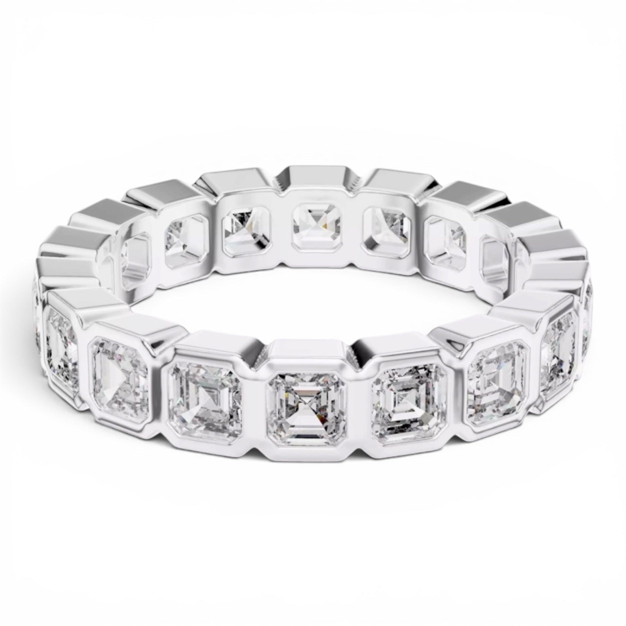 Asscher Cut Diamond Eternity Band