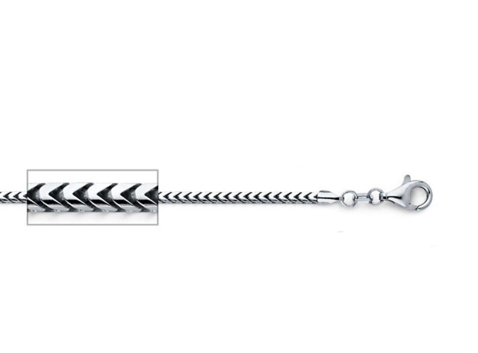 14k 2mm Solid Franco chain