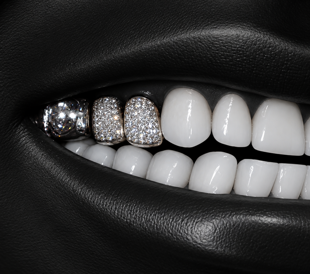 4-PIECE CUSTOM DIAMOND GRILLZ