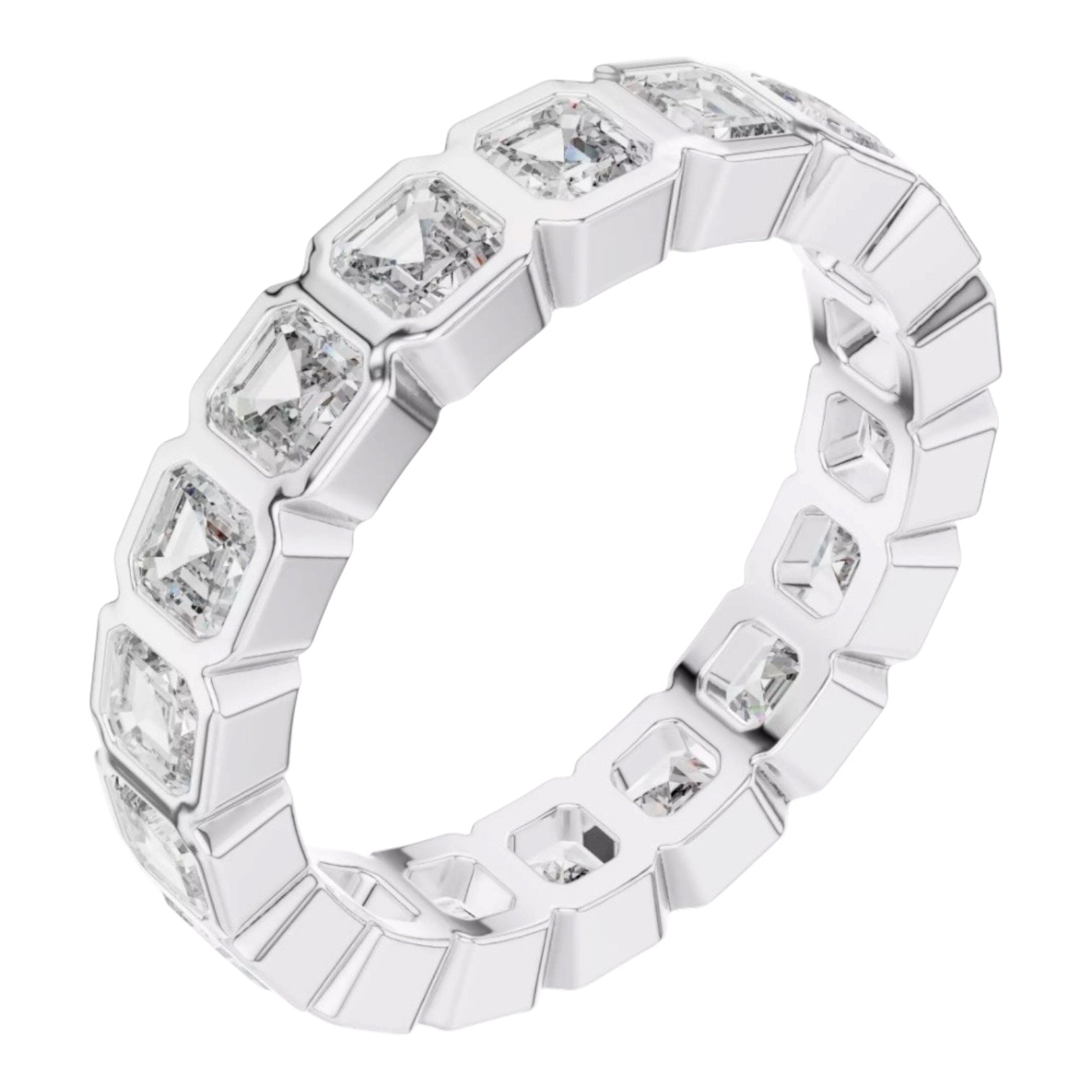 Asscher Cut Diamond Eternity Band