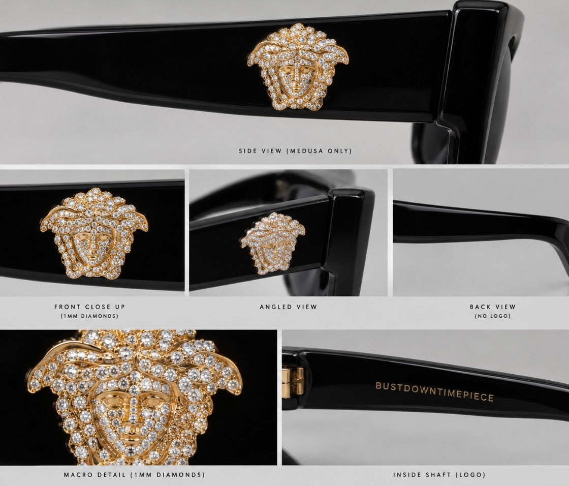CUSTOM VINTAGE VERSACE SUNGLASSES